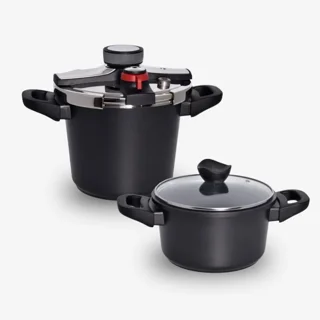 زود پز دوقلو بارولی مدل BLAK گنجایش 4 و 6 لیتری