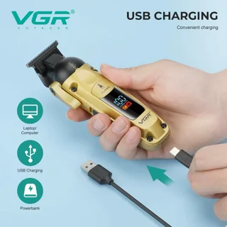 ماشین اصلاح  مدل VGR V-274 با تیغه تیتانیوم و نمایشگر LED